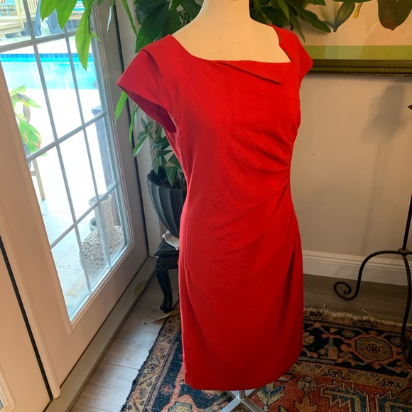 LK Bennett Davina Red Dress - Picture 5 of 13